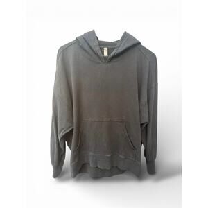 Lululemon Pullover Hoodie Black Faded Minimalist Sweatshirt Womens S